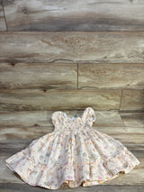 Bonnie Jean Smocked Gauze Dress Beige sz 3T