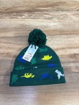 NEW Cat & Jack Knit Dino Beanie, Green sz 12-24m