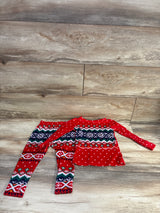 Cat & Jack 2pc Fair Isle Pajama Set Red sz 2T