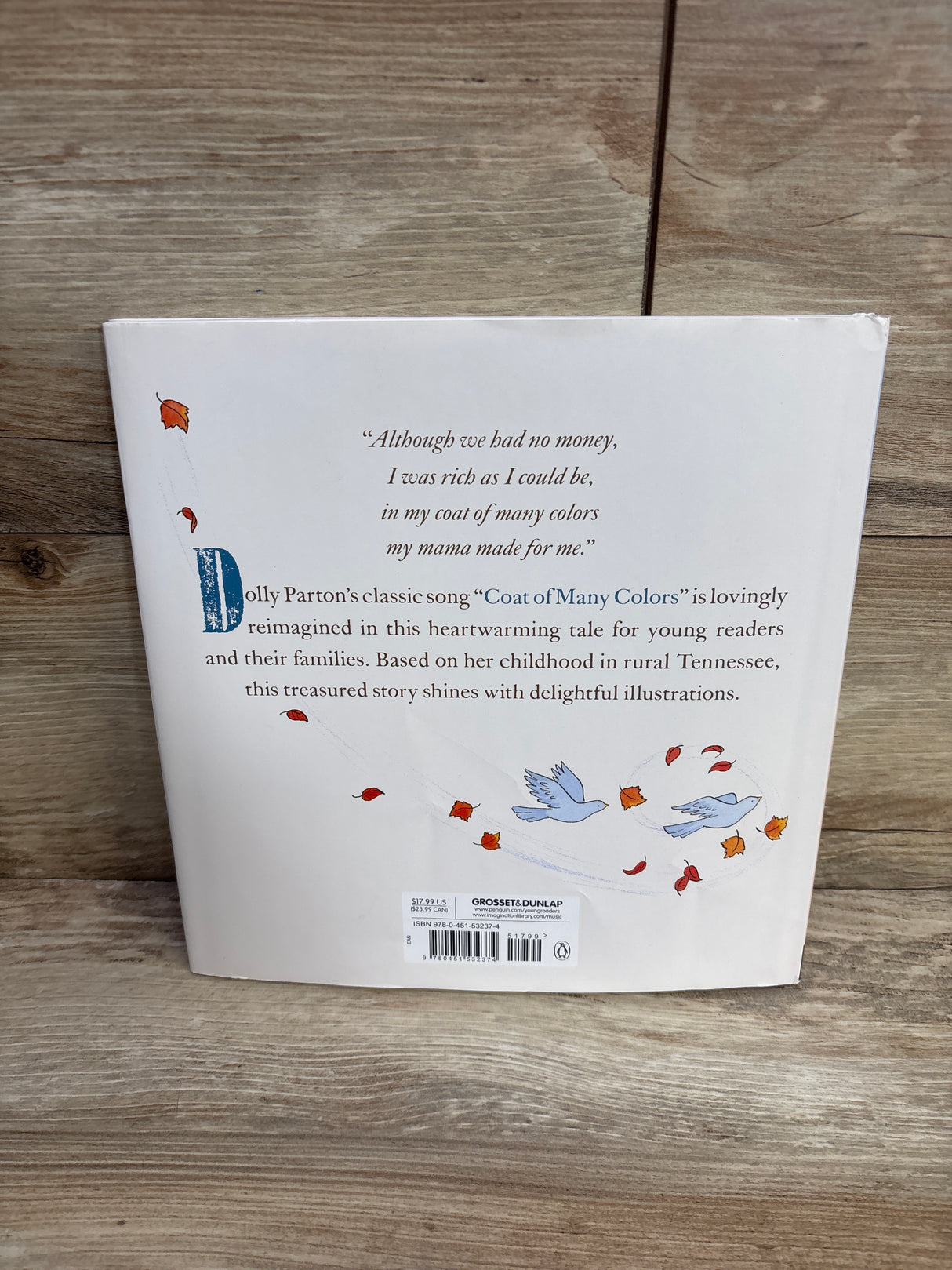 Coat of Many Colors Hardcover Book