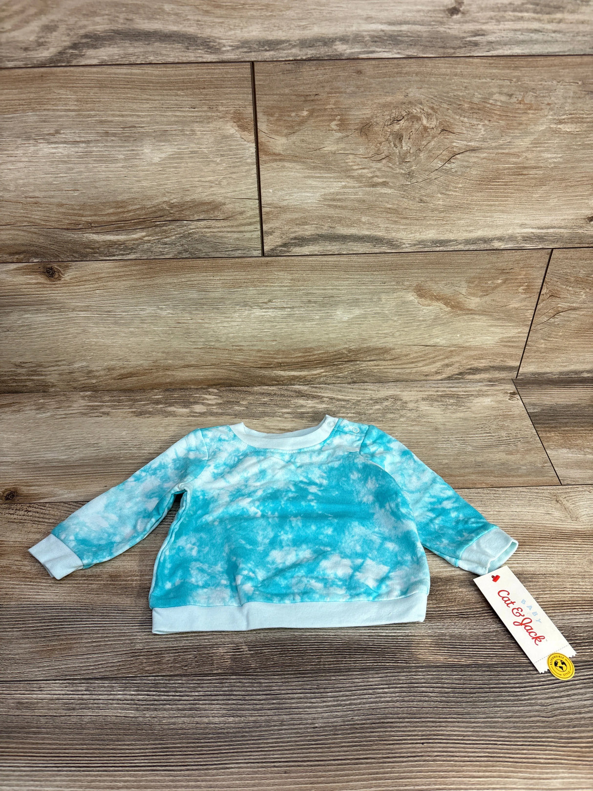 NEW Cat & Jack Tie-Dye Sweatshirt Blue sz 0-3m
