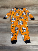 Peanuts 2pc Snoopy Halloween Pajama Set Orange sz 12m - Me n Mommy To Be