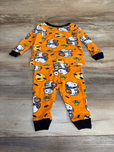 Peanuts 2pc Snoopy Halloween Pajama Set Orange sz 12m - Me n Mommy To Be