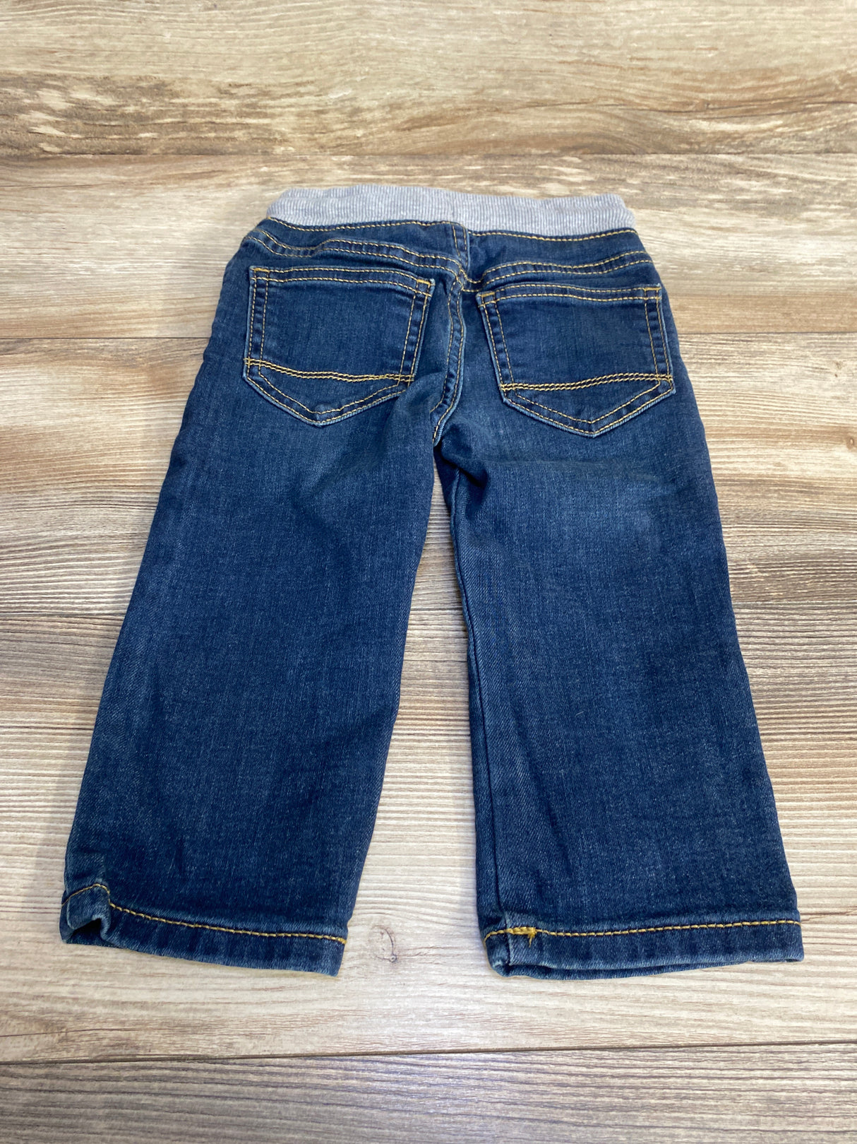 Cat & Jack Straight Drawstring Jeans Blue sz 18m