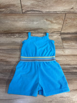Nike Terry Cloth Tank Shortie Romper Blue sz 3T