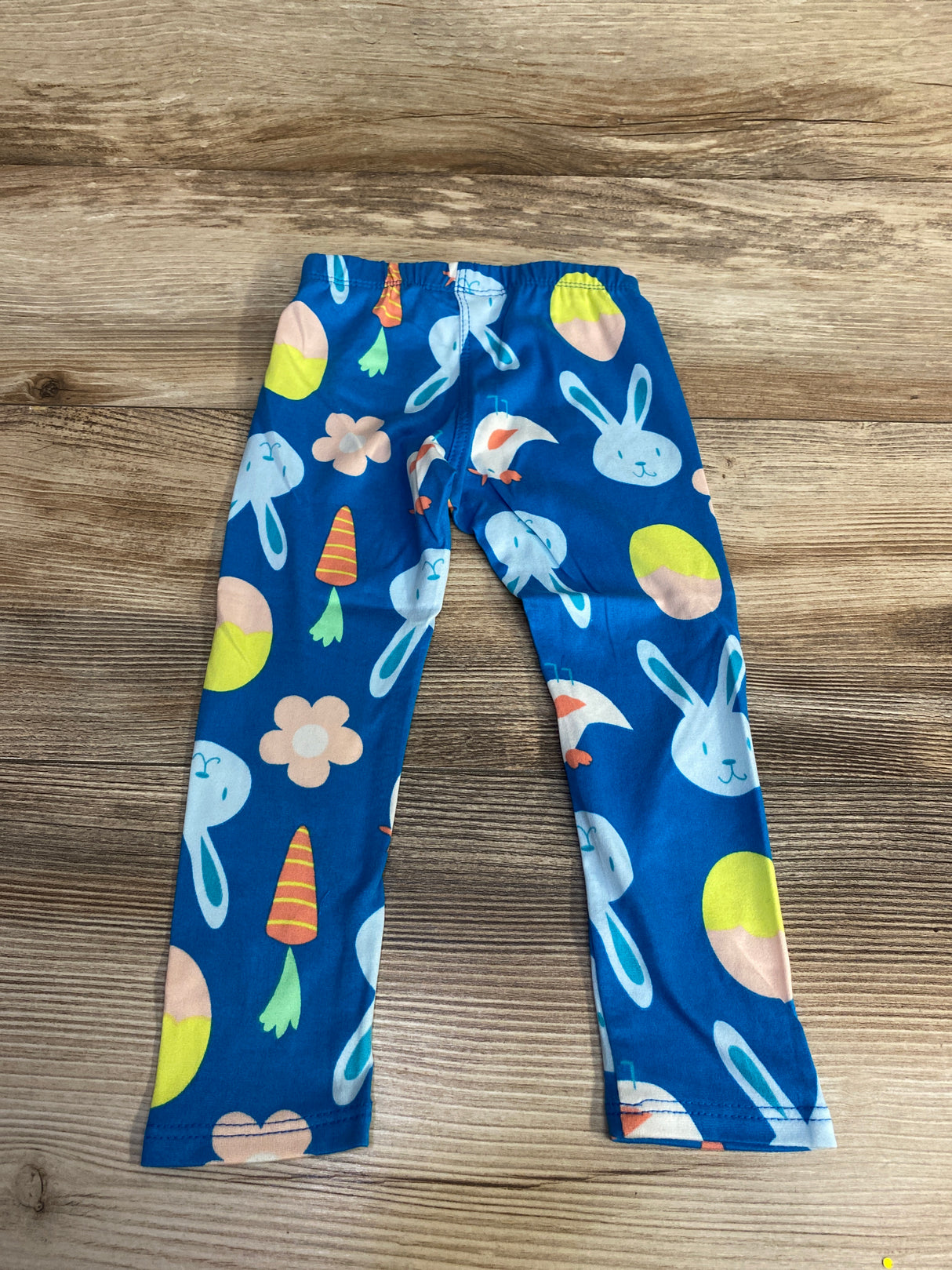 NEW Dot Dot Smile Bunny Print Leggings Blue sz 2T