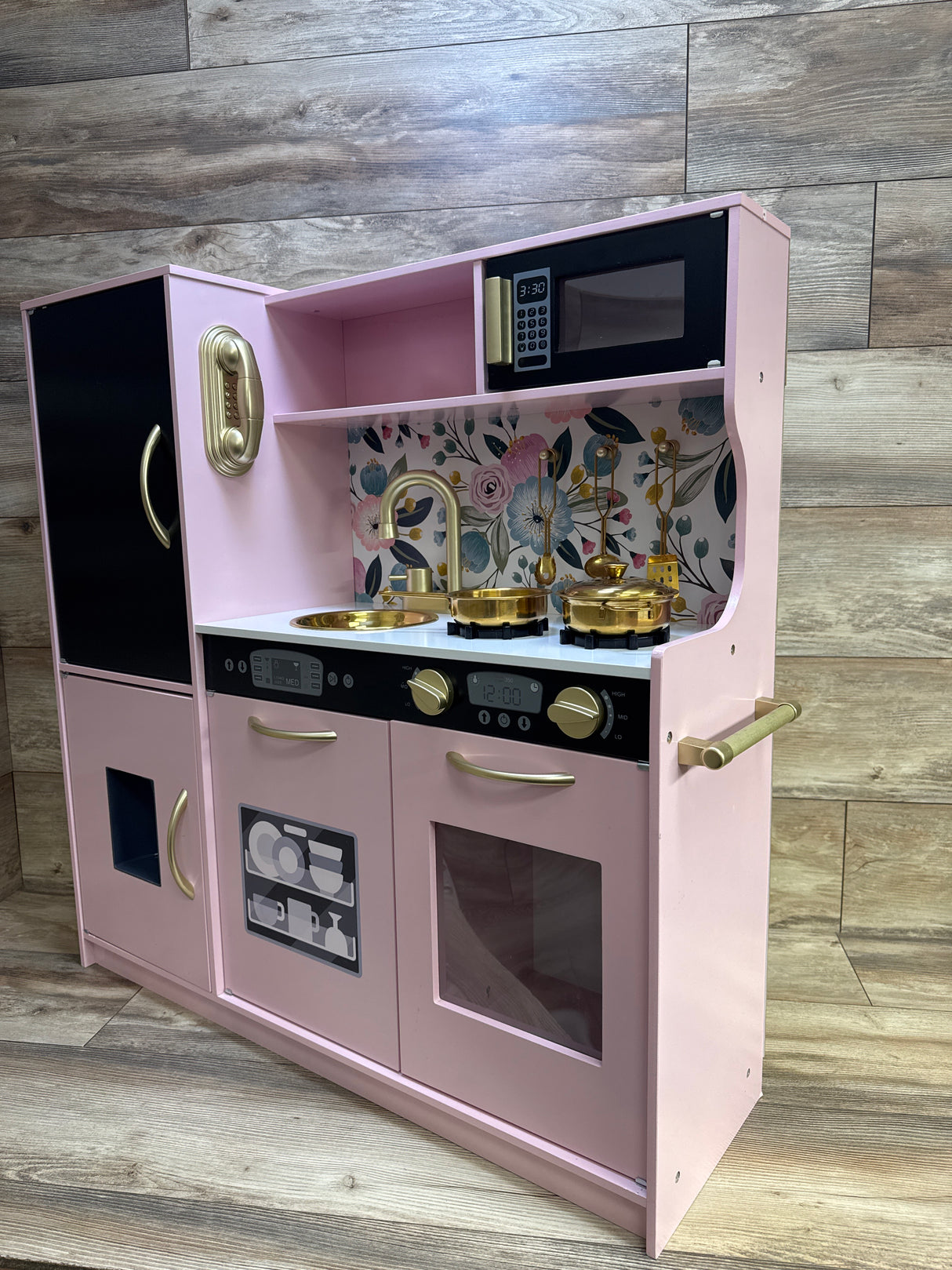 Best Choice Products Wooden Play Kitchen, Pink