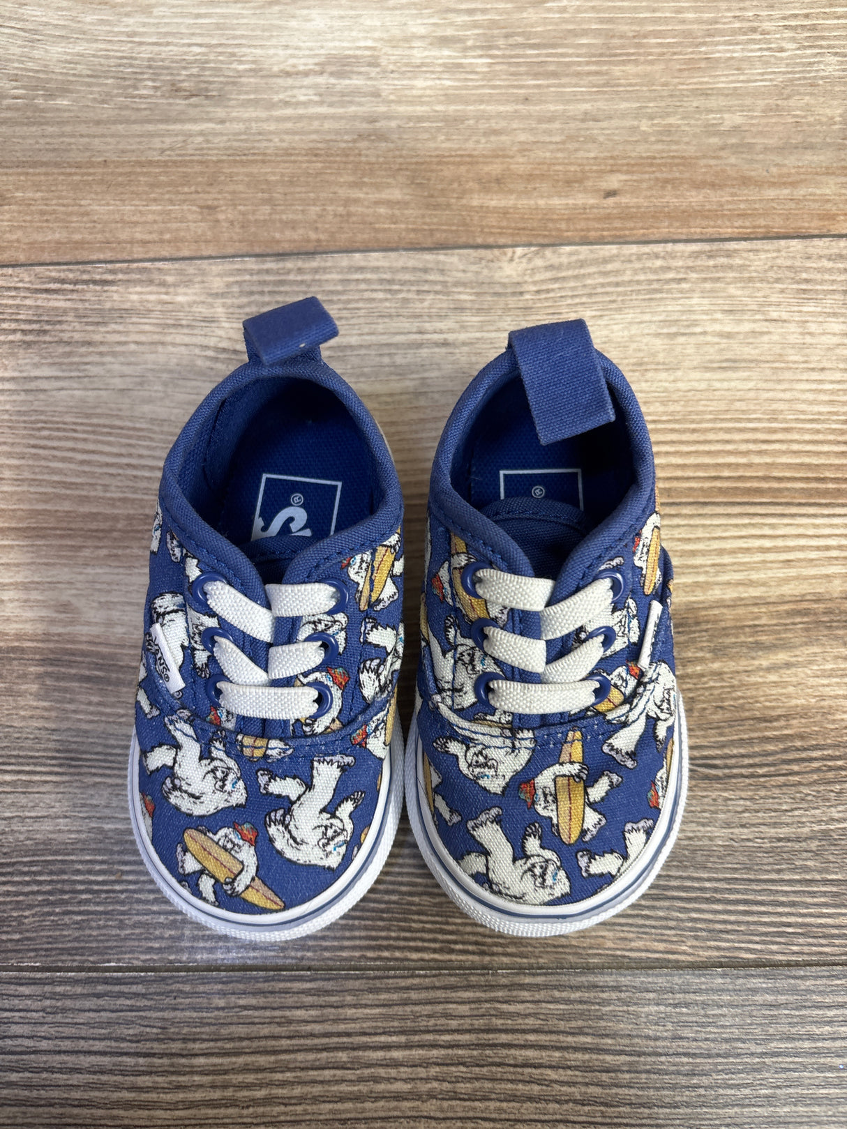 Vans Authentic Yeti Surf Low Top Sneakers Blue sz 3.5c