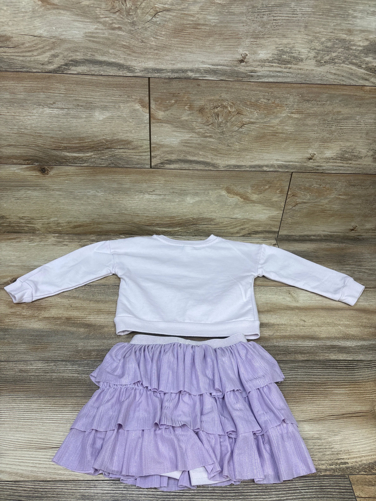 Disney Baby 2pc Marie Sweatshirt & Layered Skirt Set Purple sz 24m