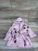 Disney Baby Minnie Mouse Plush Robe Pink sz 0-12m