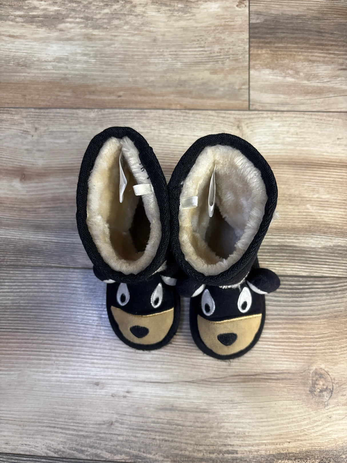 Lazy One Kid's Bear Slipper Boots sz 6/7c