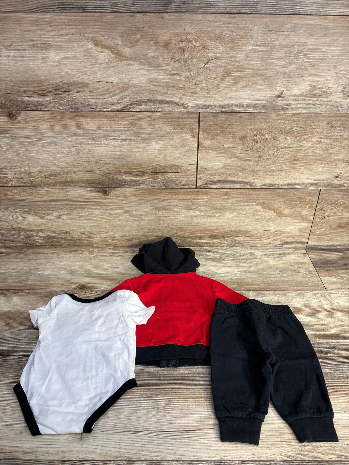Jordan 3pc Full Zip Jacket & Joggers Set Red sz 3m