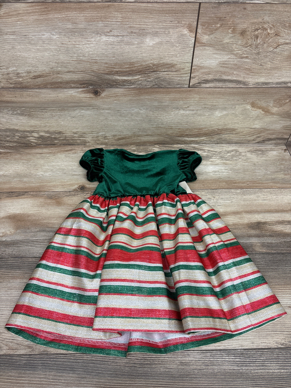 B by Bonnie Jean Velvet Christmas Dress Green sz 2T