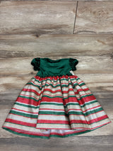 B by Bonnie Jean Velvet Christmas Dress Green sz 2T