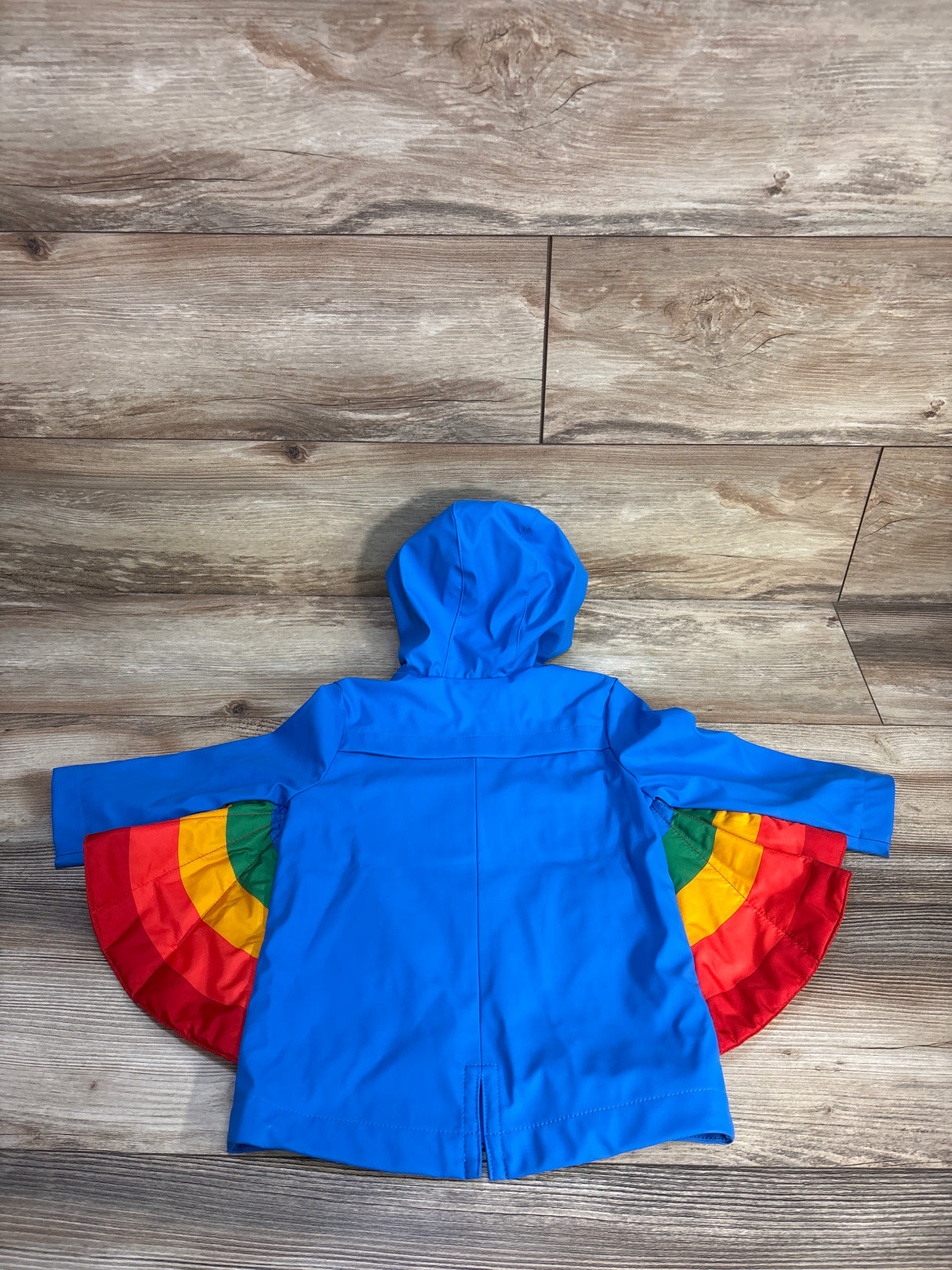 Cat & Jack Rainbow Rain Jacket Blue sz 18m