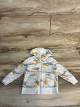 Cat & Jack Tie-Dye Full Zip Hoodie White sz 2T
