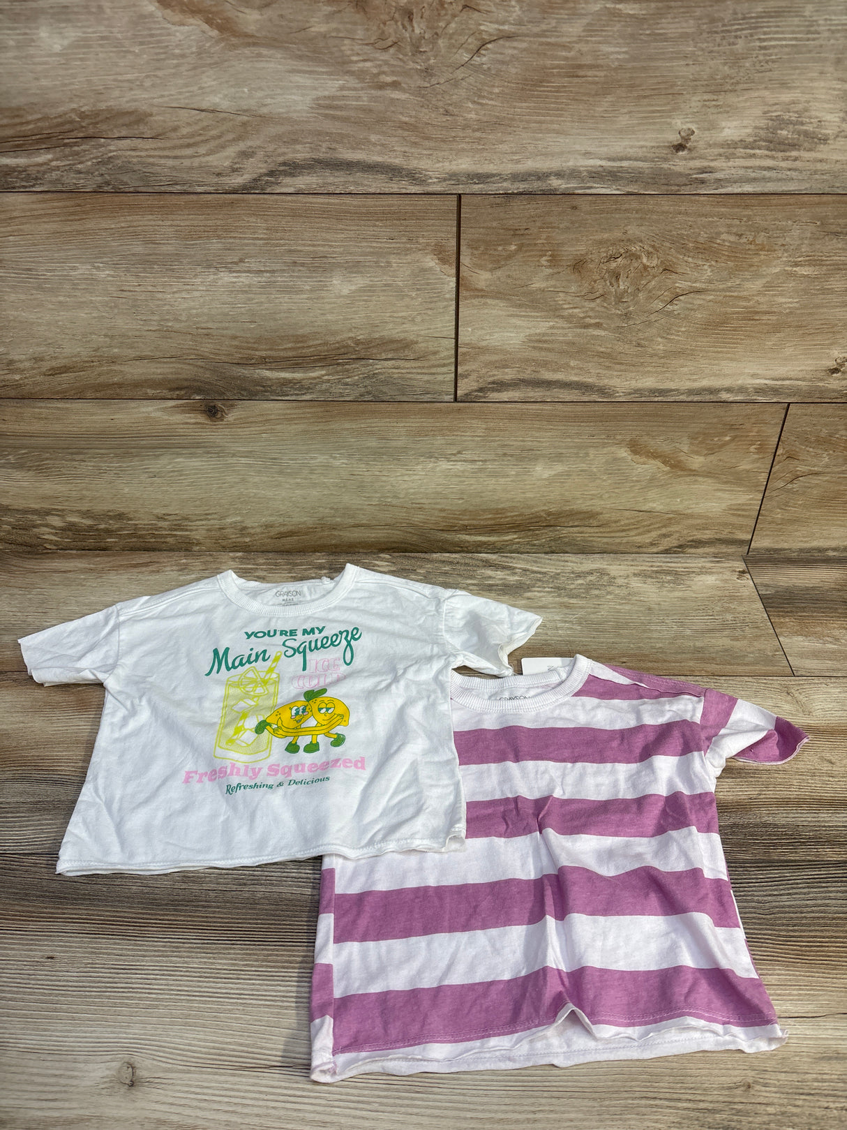NEW Grayson Mini 2pk Main Squeeze Top White sz 2T