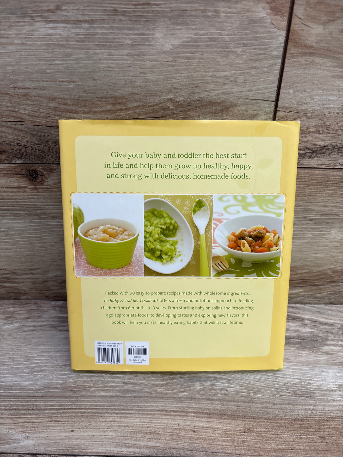 The Baby & Toddler Cookbook Hardcover Book
