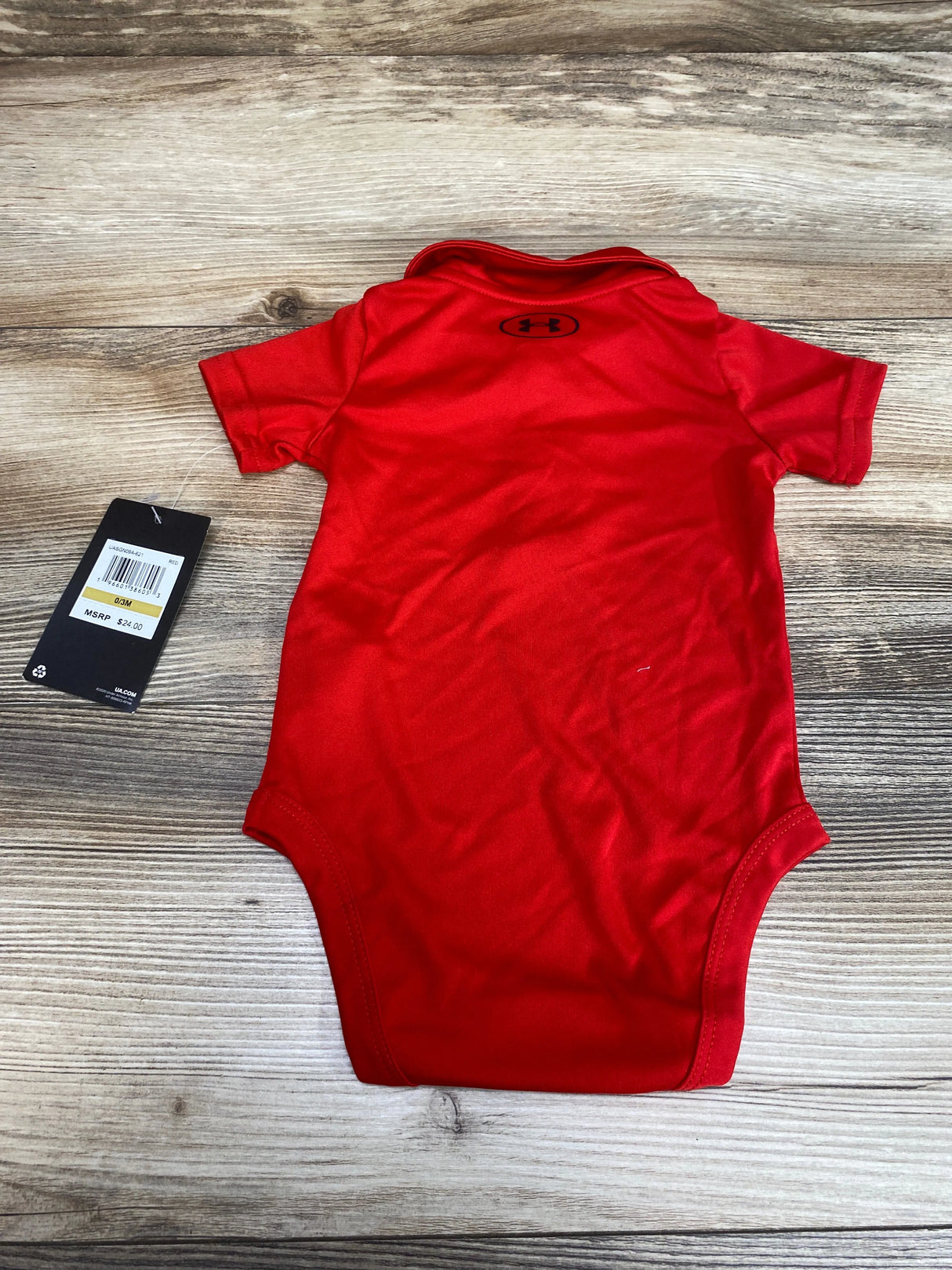 NEW Under Armour Polo Bodysuit Red sz 0-3m