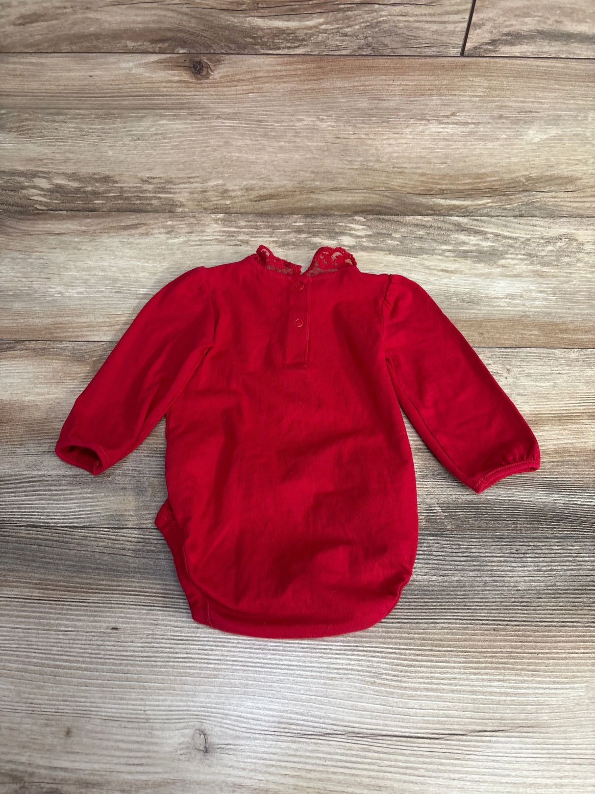 H&M Long Sleeve Bodysuit Red sz 6-9m