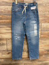 NEW Old Navy Distressed Drawstring Skinny Jeans Light Blue sz 5T