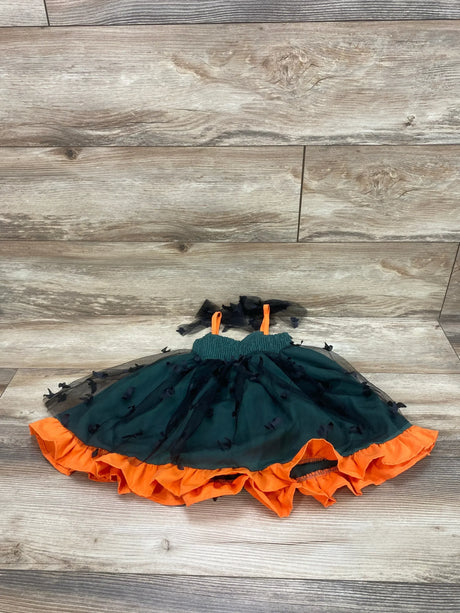 Smocked Bat Dress Green sz 12m - Me n Mommy To Be