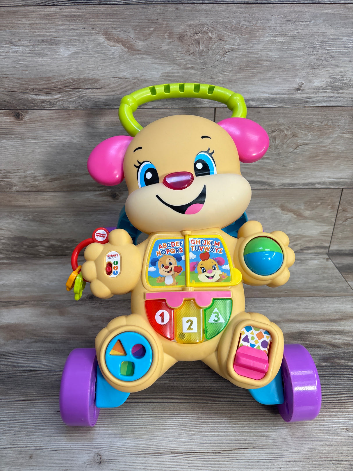 Fisher Price Laugh and Learn Smart Stages Learn With Puppy Walker Pink