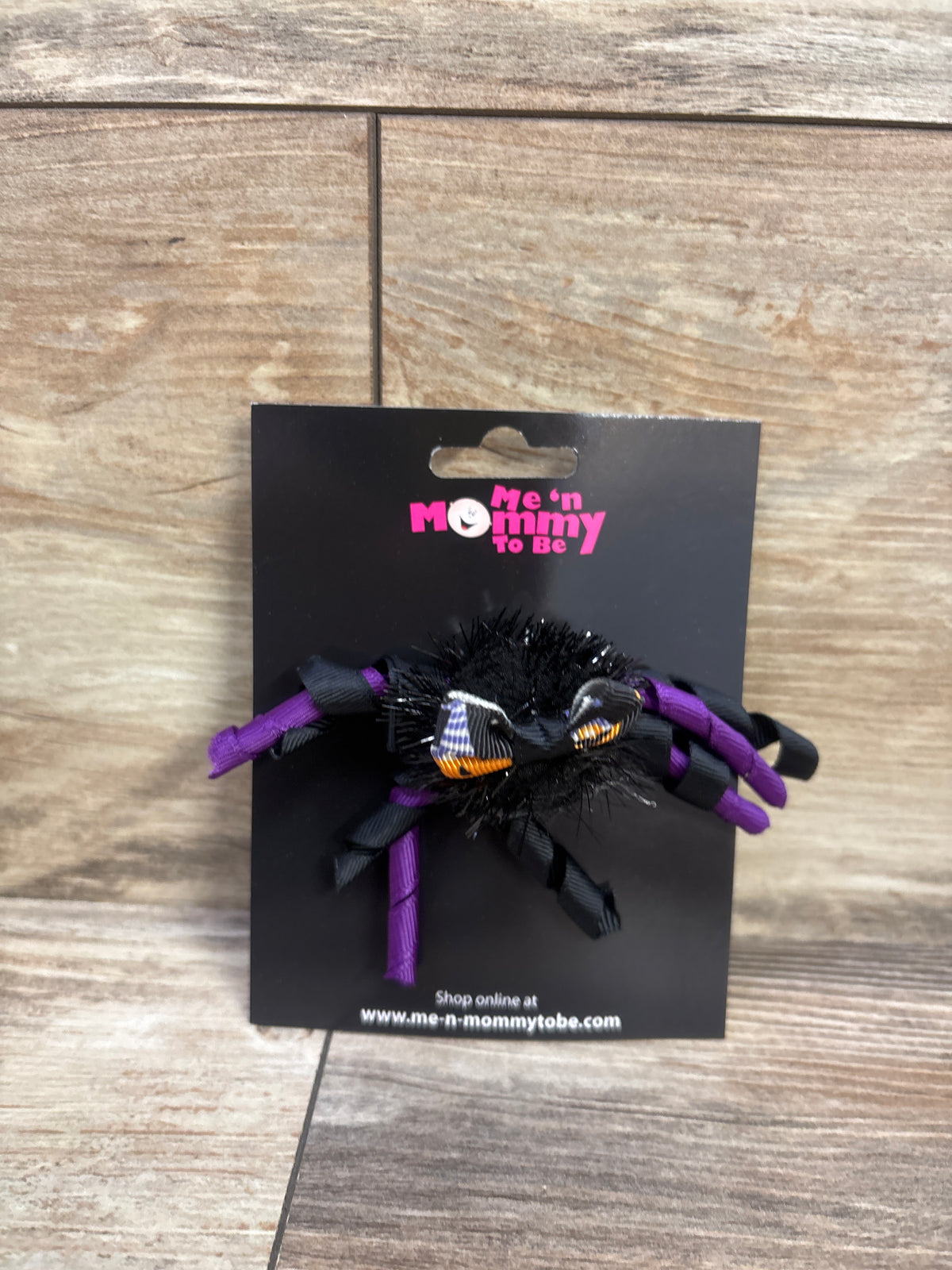 NEW Ghost Applique Glitter Hair Bow Purple