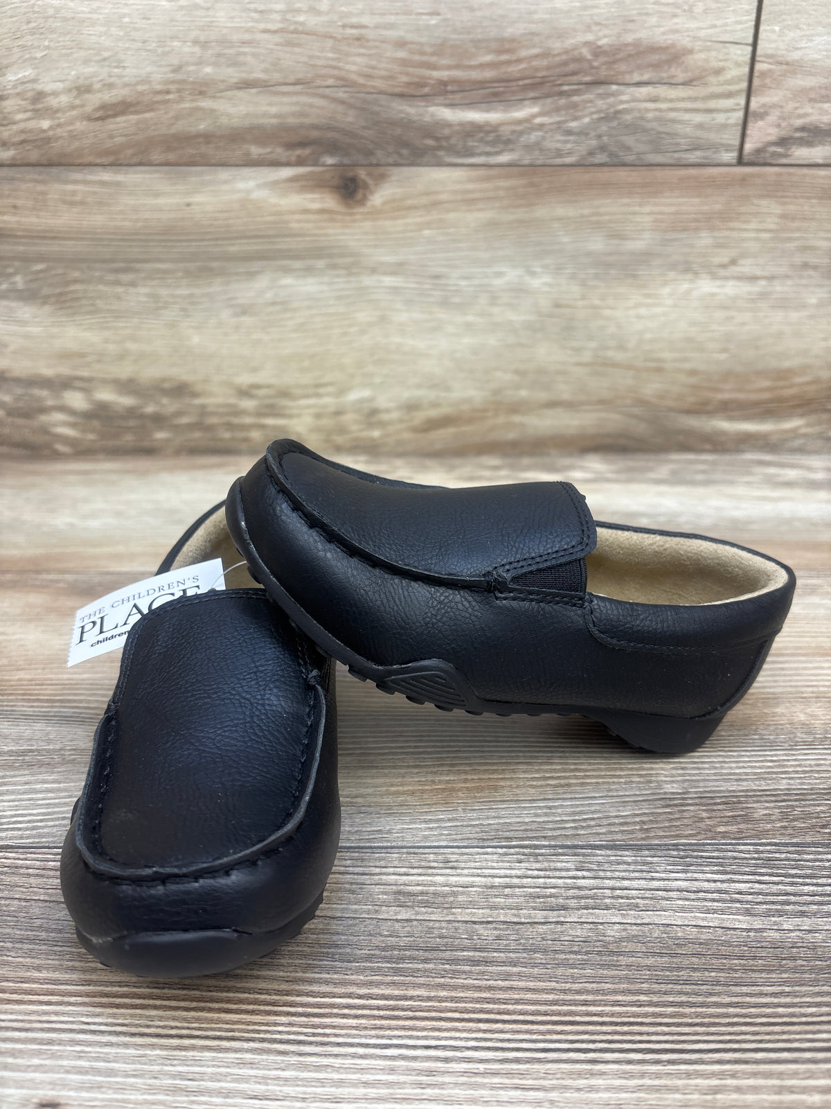 NEW Children's Place Faux Leather Dress Shoes Black sz 11c