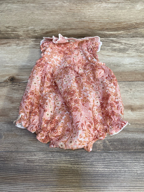 Cupcakes and Cashmere Floral Romper Pink sz 0-3m - Me n Mommy To Be