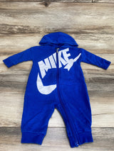 Nike Logo Hooded Coverall Blue sz 6m