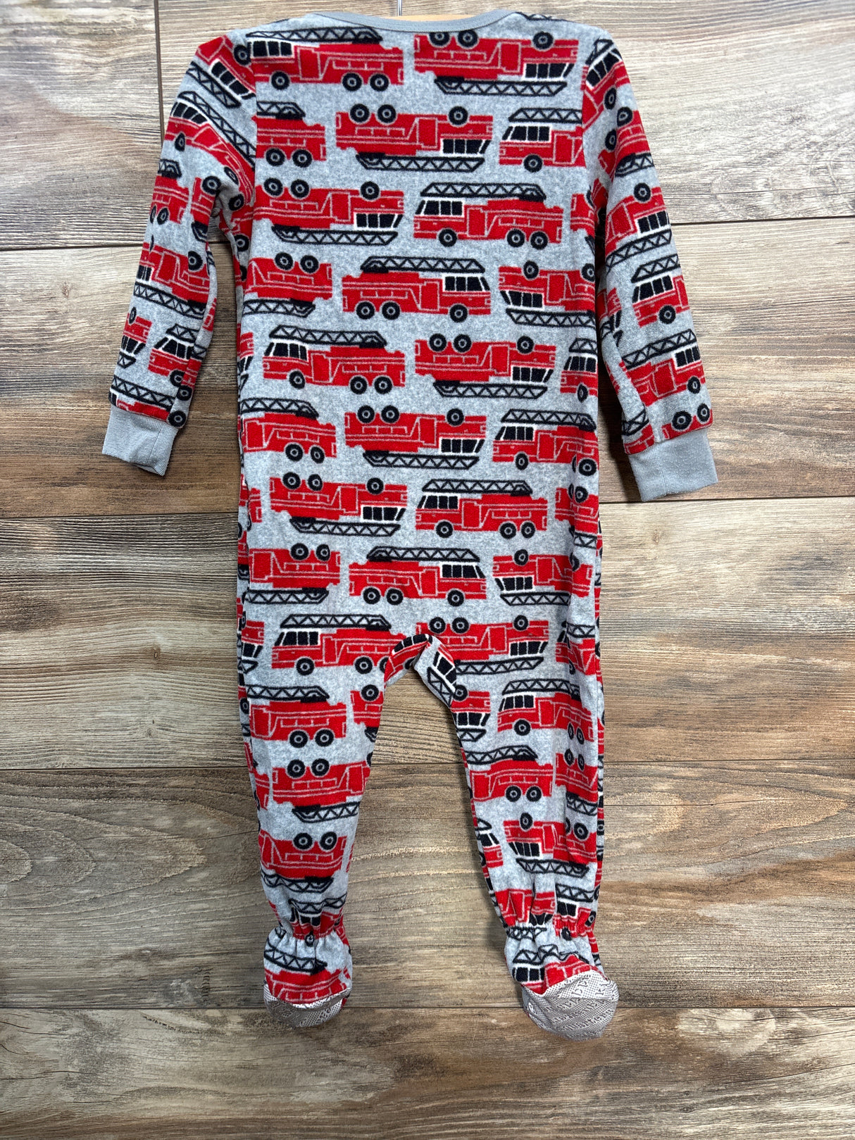Kids Headquarters Firetruck Blanket Sleeper Grey sz 18m