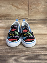 Vans Slip On Shark Sneakers Blue sz 6c
