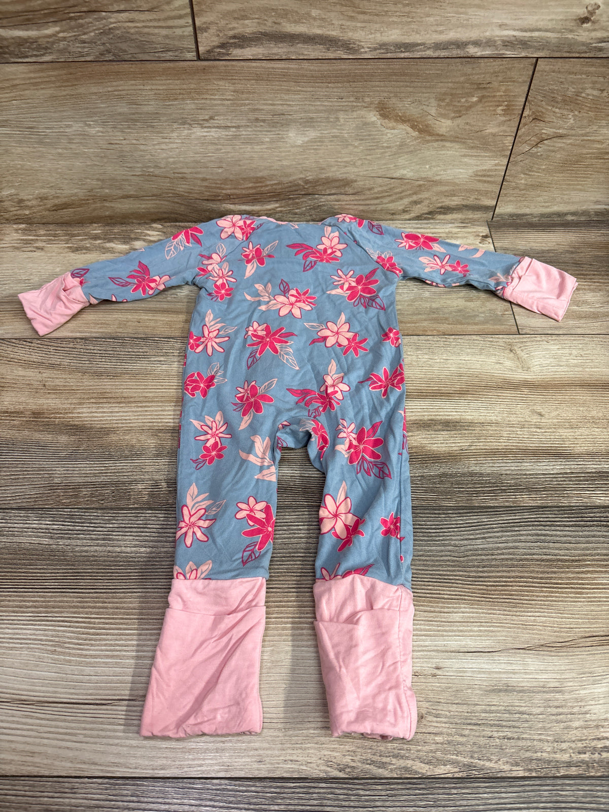 Coco Moon Bamboo Convertible Sleeper Blue sz 3-6m