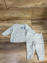 Carter's 2pc Striped Shirt & Pants Set Blue sz 3m