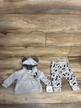NEW Disney Baby 2pc Mickey Mouse Pull Over Sweater & Joggers Grey sz 12m