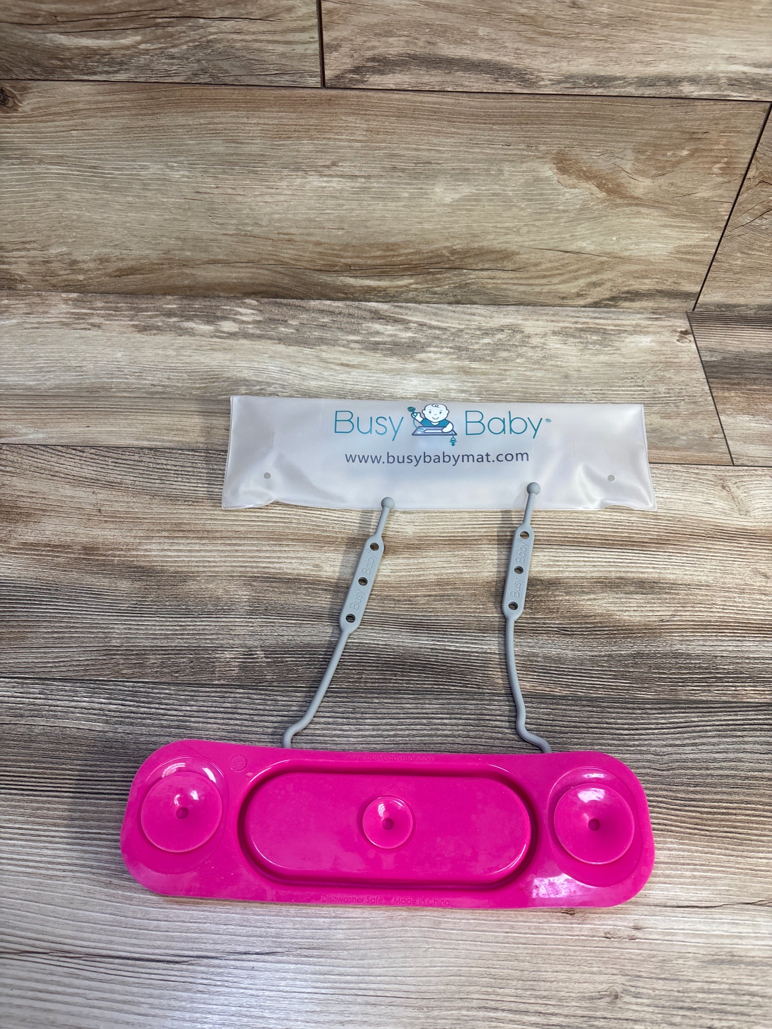 Busy Baby Mini Mat with Toy Straps Pink