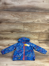 NEW Cat & Jack Dinosaur Windbreaker Jacket Blue sz 2T