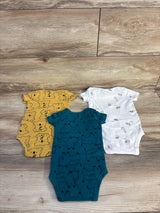 Carter's 3pk Animal Bodysuits White sz 9m