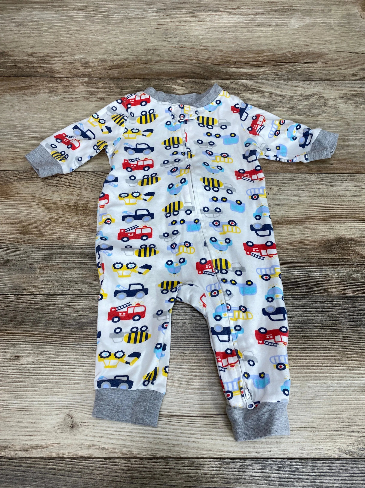 Teach Leanbh Car Print Footless Sleeper White sz 3-6m