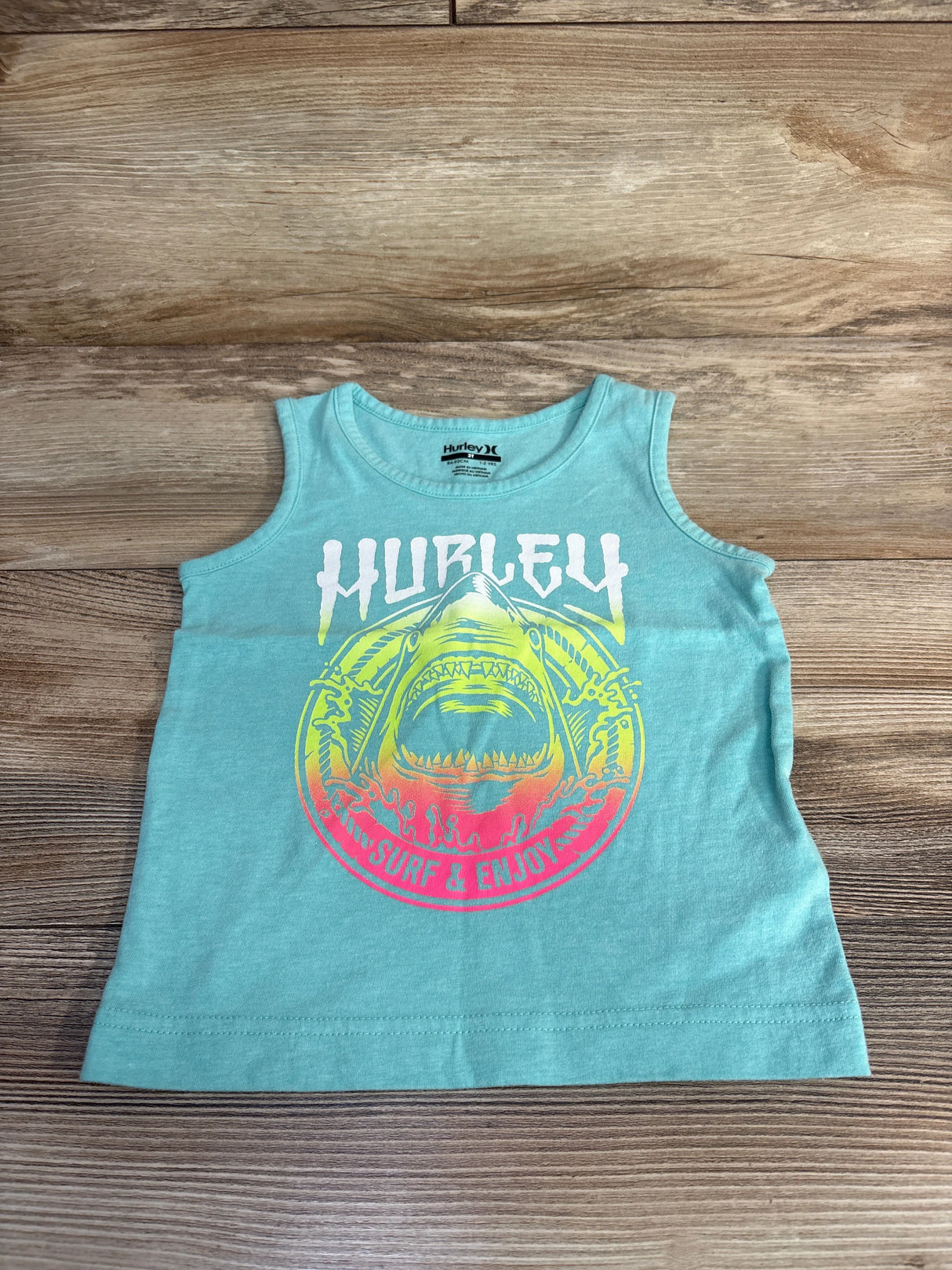 Hurley Logo Tank Top Blue sz 3T - Me n Mommy To Be