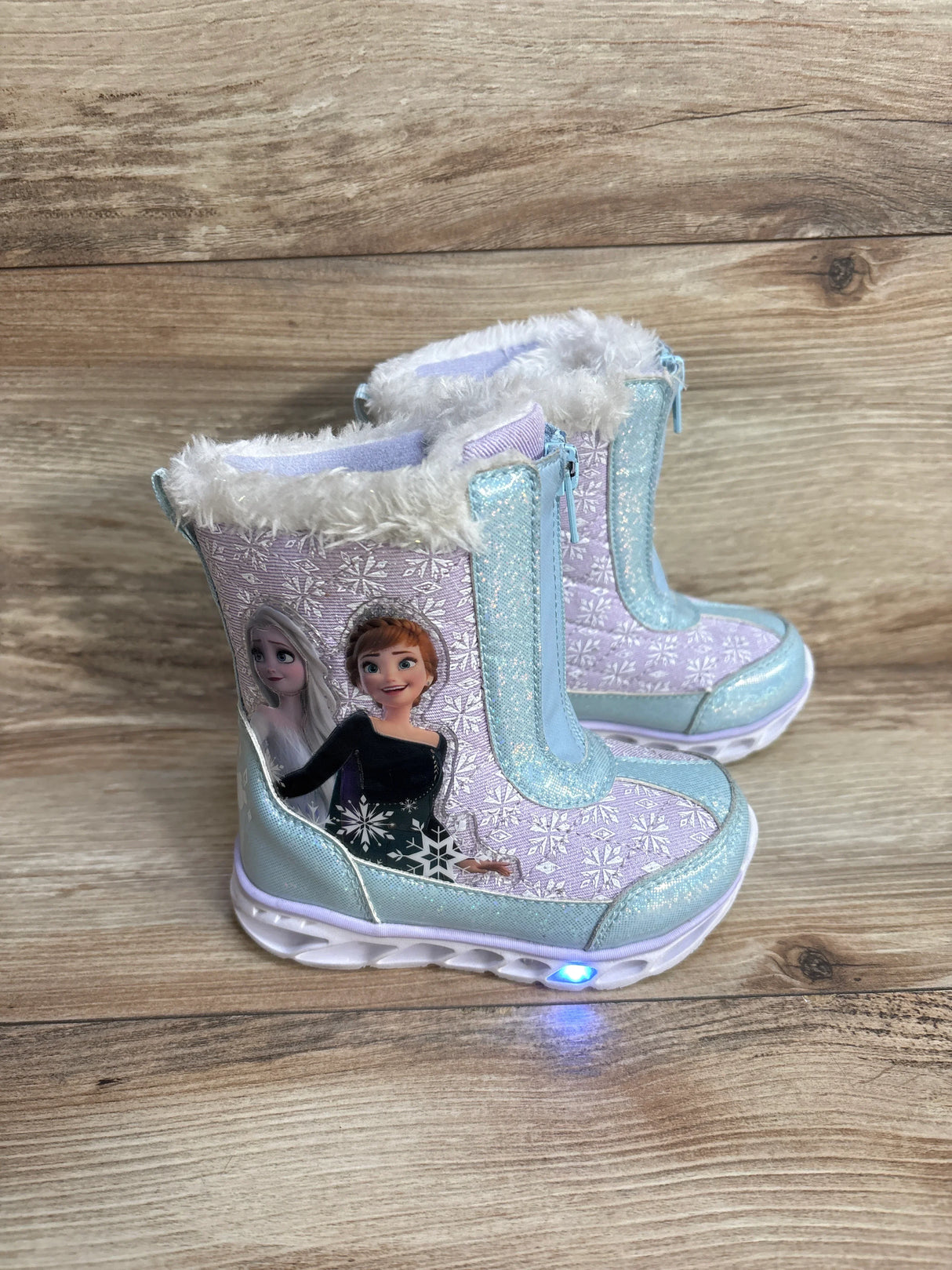 Josmos Disney Frozen Snow Boots Purple sz 7c
