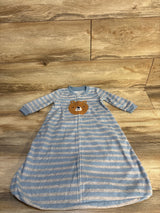 Carter's Bear Print Striped Fleece Sleep Sack Blue sz 6-9m