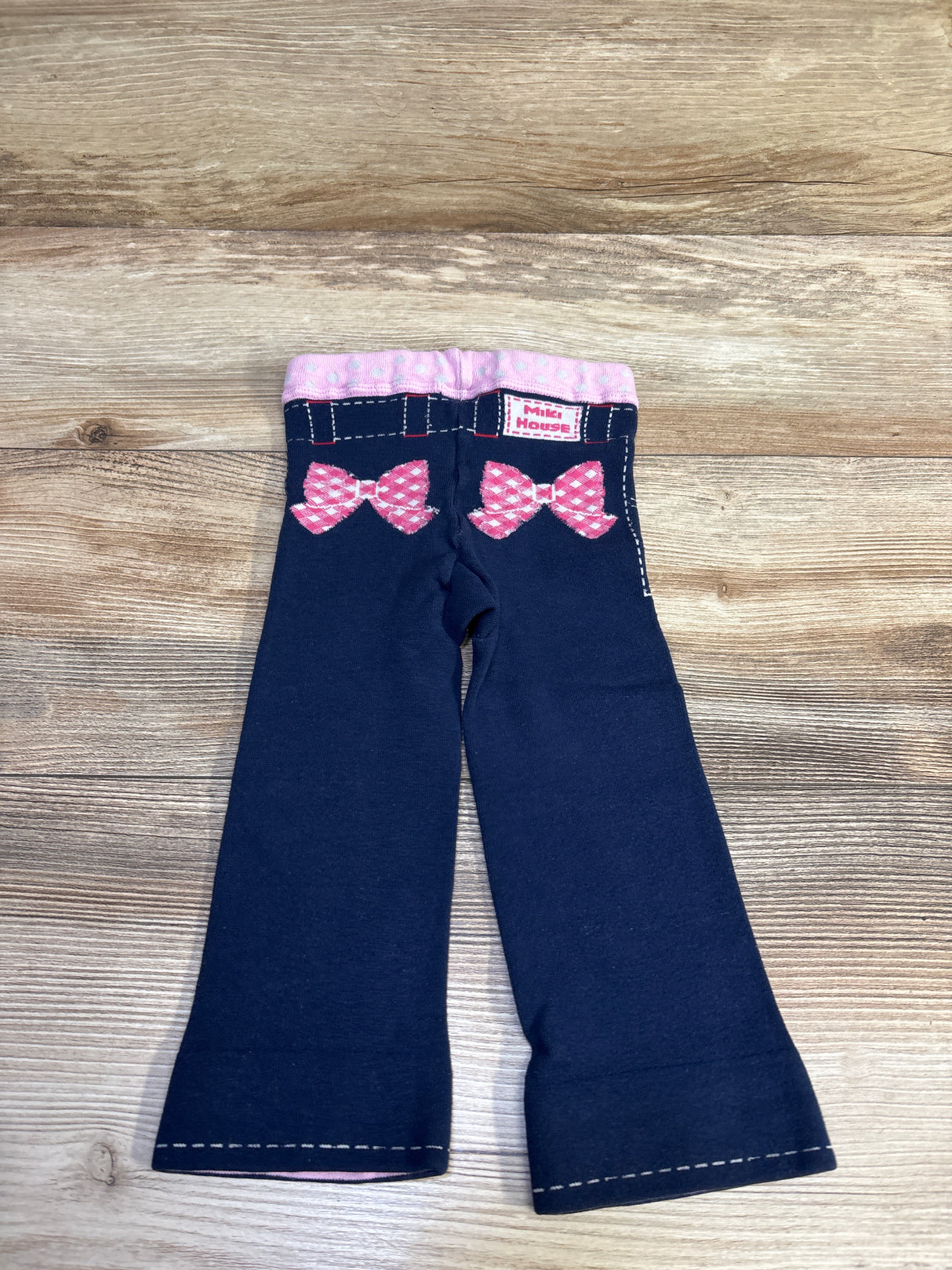 Miki House x Hot Biscuits Knit Leggings Blue sz 2T
