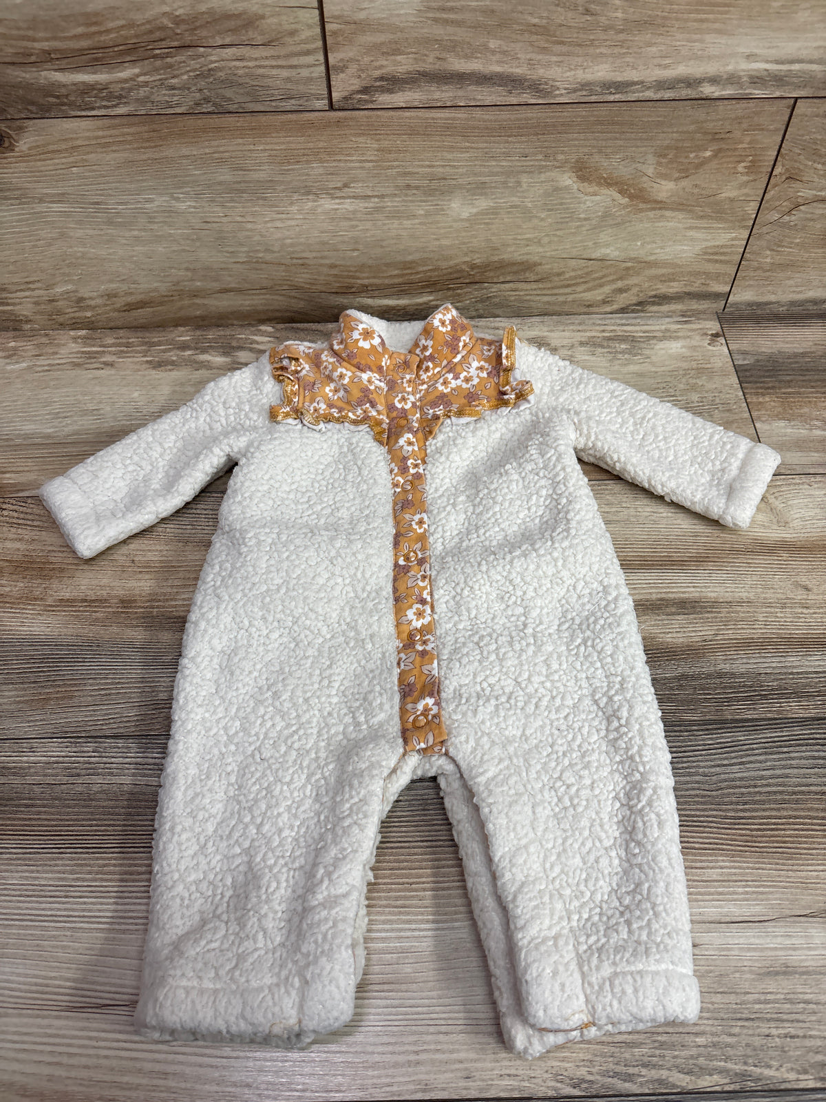 Nicole Miller Sherpa Coverall White sz 6/9m