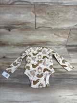 NEW Old Navy Sloth Print Bodysuit Oatmeal sz 12-18m
