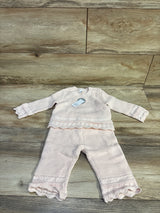 NEW Baby Gap 2pc Crochet Outfit Set Pink sz 6-12m