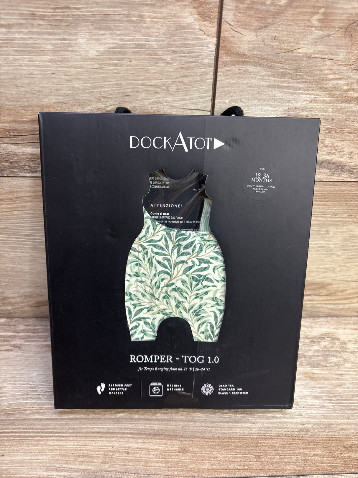 NEW DockATot Sleep Romper TOG 1.0 in Willow Boughs sz 18-36m