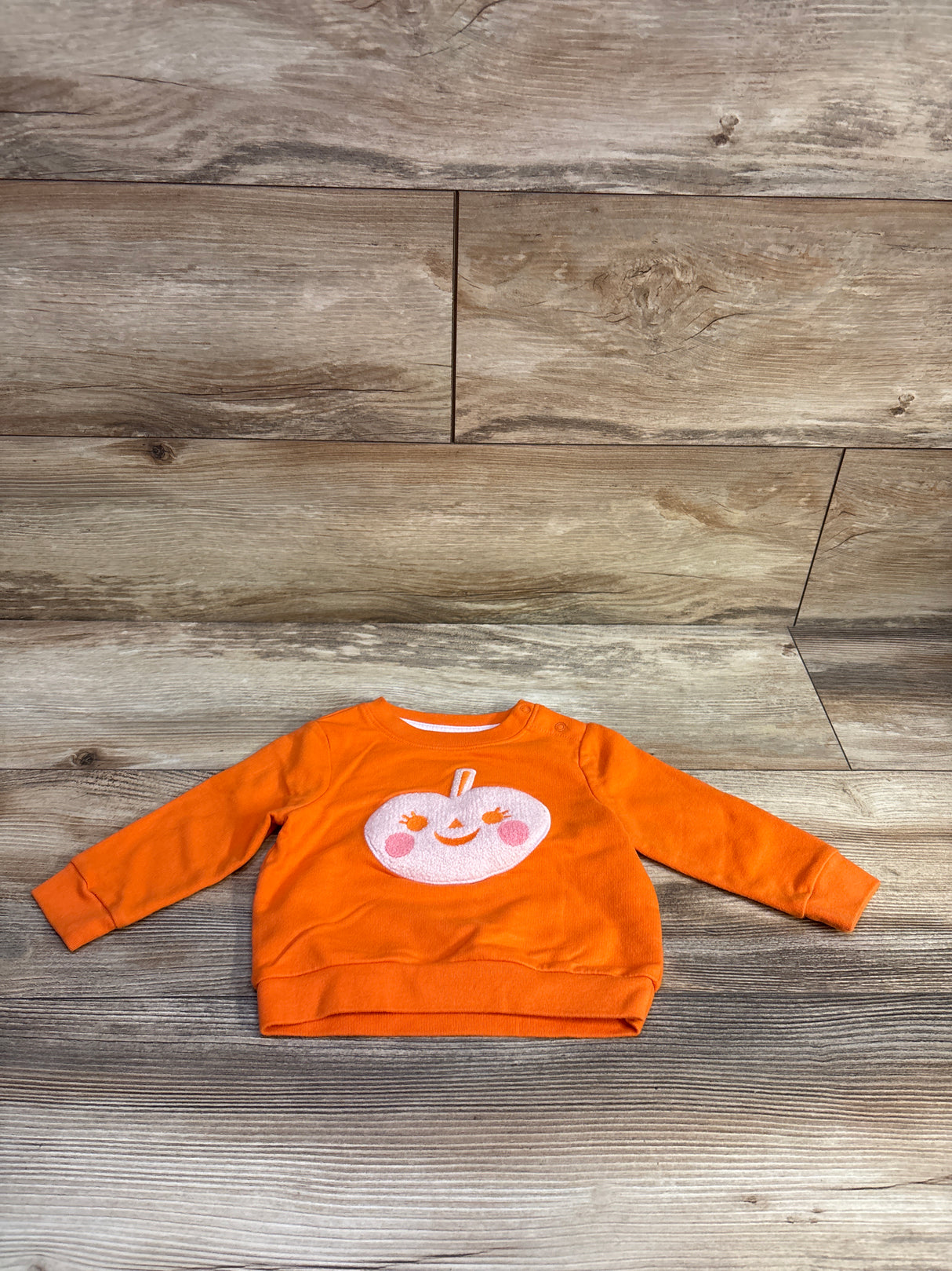 Cat & Jack Pumpkin Sweatshirt Orange sz 6-9m