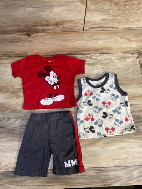Disney Junior Mickey Mouse 3pc T-Shirt, Tank Top & Shorts Set Red sz 12m - Me n Mommy To Be